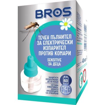 Bros Sensitive Течност за електрически изпарител против комари за деца 40 мл