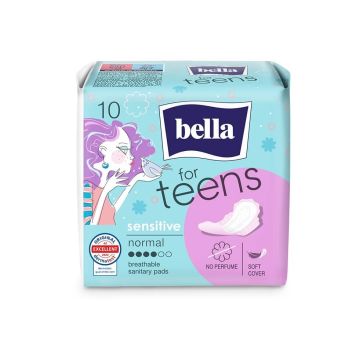 Bella for Teens Ultra Sensitive Дамски превръзки с крилца за тийнейджърки х 10 бр