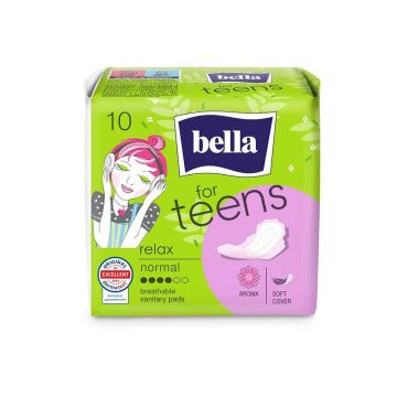 Bella for Teens Ultra Relax Дамски превръзки с крилца за тийнейджърки х 10 бр