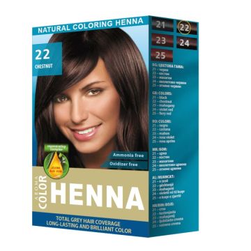 Aroma Color Henna Натурална оцветяваща къна Цвят №22 Кестен