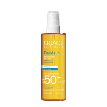 Uriage Bariesun Слънцезащитно сухо олио за тяло за чувствителна кожа за тяло и коса SPF50+ 200 мл