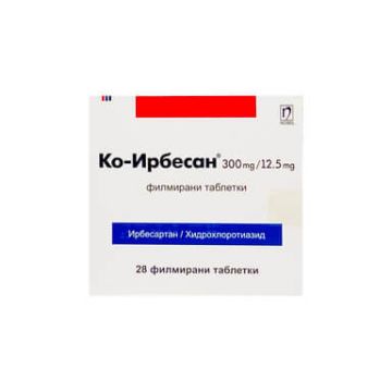 Ко-Ирбесан 300 мг/12,5 мг х 28 таблетки Nobel Pharma