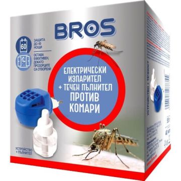Bros Електрически изпарител с течен пълнител против комари