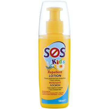 SOS Kids Репелент лосион за деца 5 часа защита от комари 100 мл