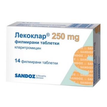 Лекоклар 250 мг х 14 таблетки Sandoz