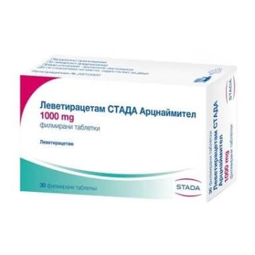 Леветирацетам 1000 мг х 30 таблетки Stada