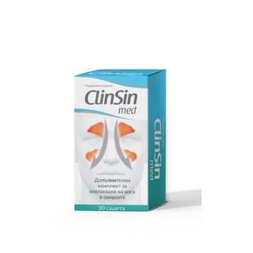 NaturProdukt ClinSin med Сашета за изплакване на носа и синусите х 30 броя