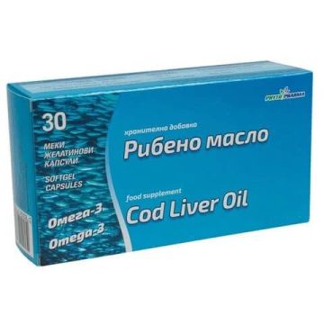 Рибено масло за здрави кости 1000 мг х 30 капсули Phyto Pharma