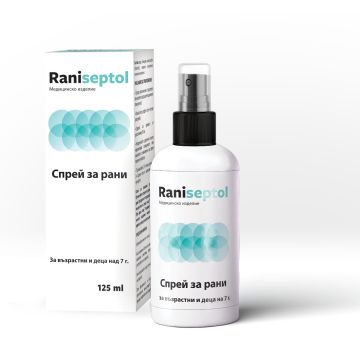 NaturProdukt Raniseptol Спрей за рани с нано сребро и хиалуронова киселина 125 мл