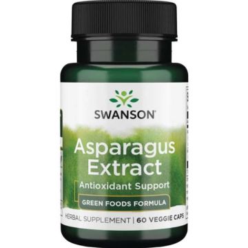 Swanson Asparagus Extract Екстракт от Аспержи за баланса на течностите и прочистване х60 капсули