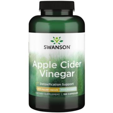 Swanson Apple Cider Vinegar Ябълков оцет с висока ефективност 180 капсули