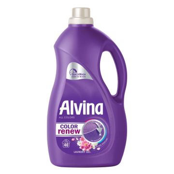 Alvina Color Deluxe Perfume Перилен препарат за цветни тъкани - лилав 1800 мл