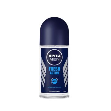 Nivea Men Fresh Active Дезодорант рол-он против изпотяване за мъже 50 мл