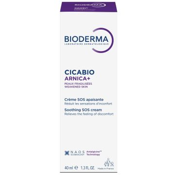 Bioderma Cicabio Arnica+ Възстановяващ крем за синини и охлузвания 40 мл