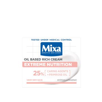 Mixa Extreme Nutrition Богат хидратиращ крем с масло от иглика 50 мл