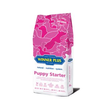 Winner Plus Super Premium Puppy Starter Пълноценна суха храна за отбиване на кученца и за женски по време на бременност и кърмене 18 кг 