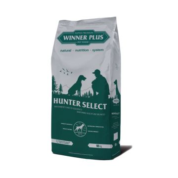 Winner Plus Premium Hunter Select Пълноценна суха храна за ловни кучета от всички породи 18 кг