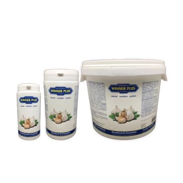 Winner Plus Granular Garlic Хранителна добавка с чесън на гранули за стомашно-чревната система на кучетата 200 гр