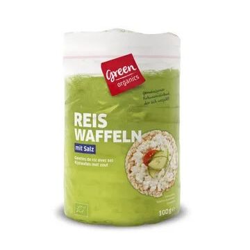 Био Оризови вафли с морска сол 100 г Green Organics