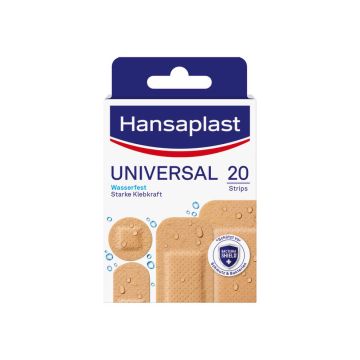 Hansaplast Universal Водоустойчиви пластири универсални х 20 бр