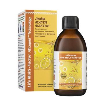 ADLiquid Life Multi Factor в подкрепа на нервната и имунната система - колоиден разтвор 250 мл AD Medicine