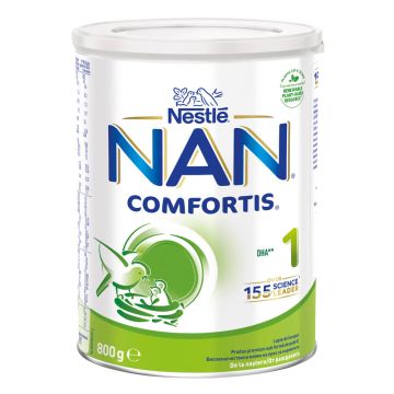 Nestle NAN Comfortis 1 Адаптирано мляко на прах за кърмачета 0-6М 800 г