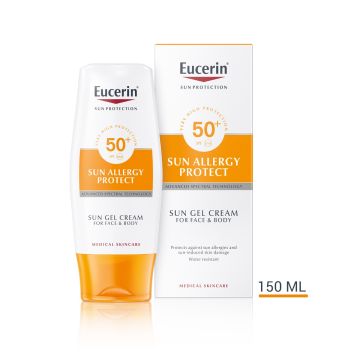 Eucerin Sun Allergy Protect Слънцезащитен крем-гел против слънчеви алергии SPF50 150 мл