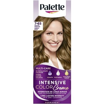 Palette Intensive Color Creme Дълготрайна крем боя за коса 7-65 Sparkling Nougat
