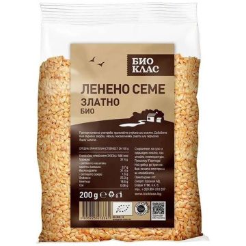 Био Ленено семе, златно 200 г Био Класа