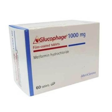 Глюкофаж 1000 мг х 60 таблетки Merck