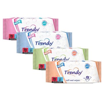 Trendy Мокри кърпички x 15 бр