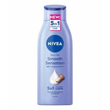 Nivea Smooth Sensation Подхранващо мляко за тяло с масло от ший 400 мл