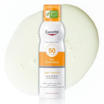 Eucerin Sun Sensitive Protect Слънцезащитен прозрачен охлаждащ спрей-аерозол SPF50 200 мл