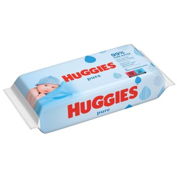 Huggies Pure Мокри кърпи с 99% вода 56 бр