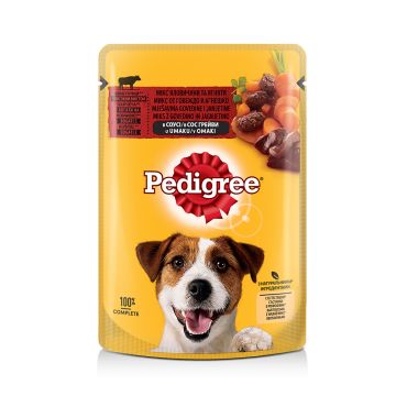 Pedigree Пауч говеждо и агнешко месо за кучета в зряла възраст 100 гр
