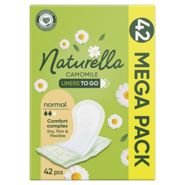 Naturella Camomile Mega Pack Ежедневни дамски превръзки с лайка 42 бр