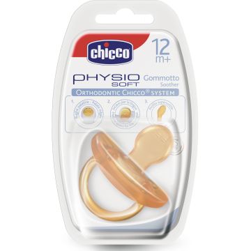 Chicco залъгалка физио софт каучук 12М+ х1 бр