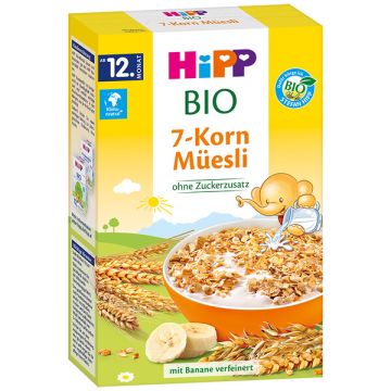 HiPP BIO 7-Korn Muesli Био мюсли 7 зърнени култури 12М+ 200 гр