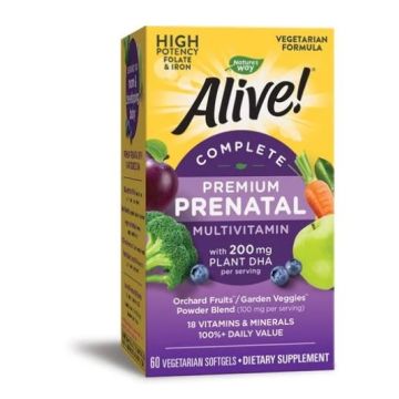 Nature's Way Alive Complete Premium Prenatal Mултивитамини за бременни 60 софтгел капсули