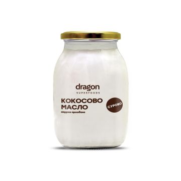 Био Кокосово Масло, студено пресовано 1 л Dragon Superfoods