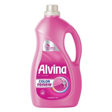 Alvina Color Перилен препарат за цветни тъкани - розов 1800 мл