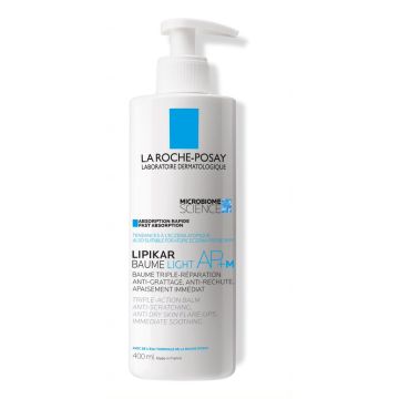 La Roche-Posay Lipikar AP+М Light Лек успокояващ балсам за лице и тяло за суха и атопична кожа 400 мл