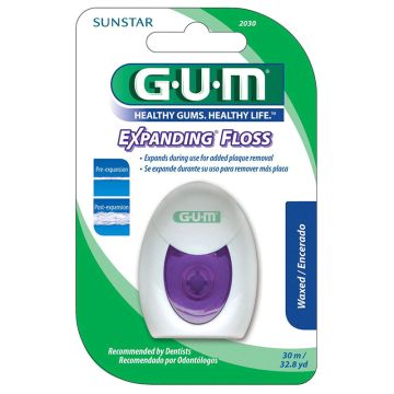  GUM Expanding Floss Разширяващ се конец за зъби 30 м