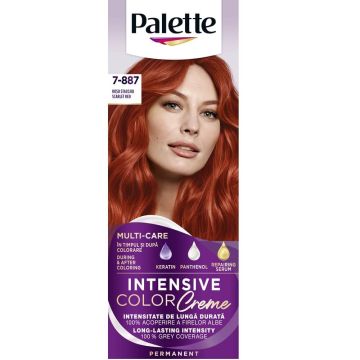 Palette Intensive Color Creme Дълготрайна крем боя за коса 7-887 Scarlet Red