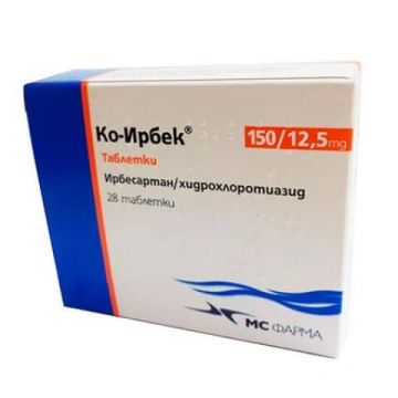 Ко-Ирбек 150 мг/12.5 мг х 28 таблетки Neobalkanika