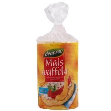 Био Царевични вафли с морска сол без глутен 100 г Dennree