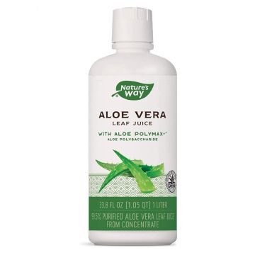 Nature's Way Aloe Vera Leaf Juice С Алое вера сок от цели листа за добро храносмилане 99,5% 1 литър