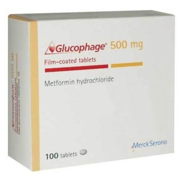 Глюкофаж 500 мг х 100 таблетки Merck