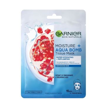 Garnier Skin Naturals Интензивно хидратираща шийт маска за лице за дехидратирана кожа 28 г