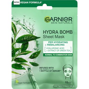 Garnier Skin Naturals Хидратираща и освежаваща шийт маска за лице за нормална към комбинирана кожа 32 грама